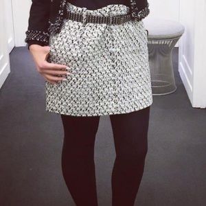 Black and white tweed Jcrew skirt